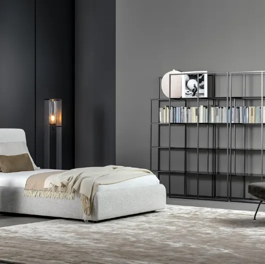 Single bed with storage box Tonight by Bonaldo