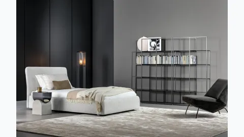 Single bed with storage box Tonight by Bonaldo