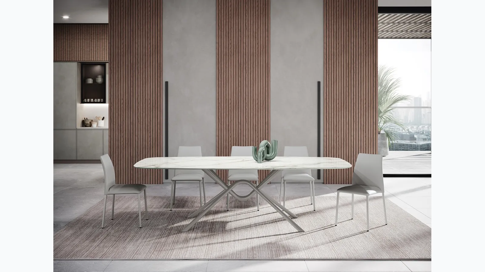 Air Barrel table in Supermarmo by Ingenia