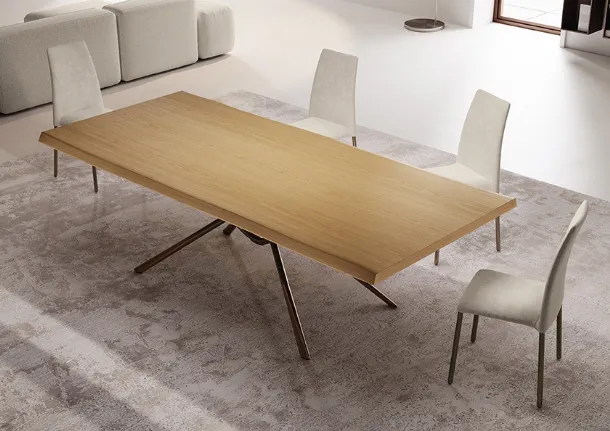 Rectangular wooden table Air by Ingenia.