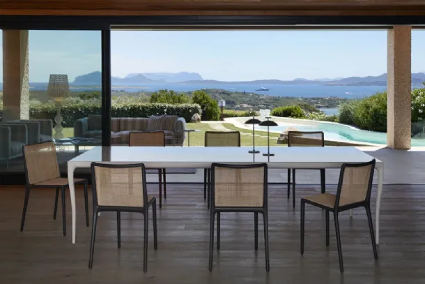 Albert glossy porcelain stoneware table by Kartell