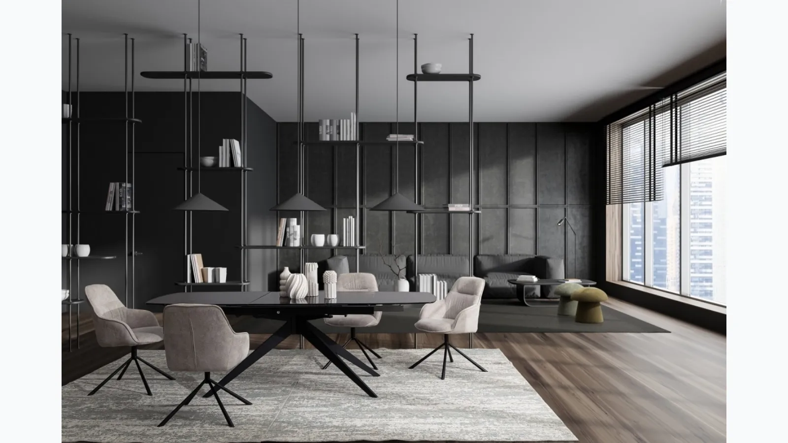 Extendable dining table Anja by Bizzotto