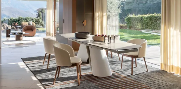 Extendable Apian table by Calligaris