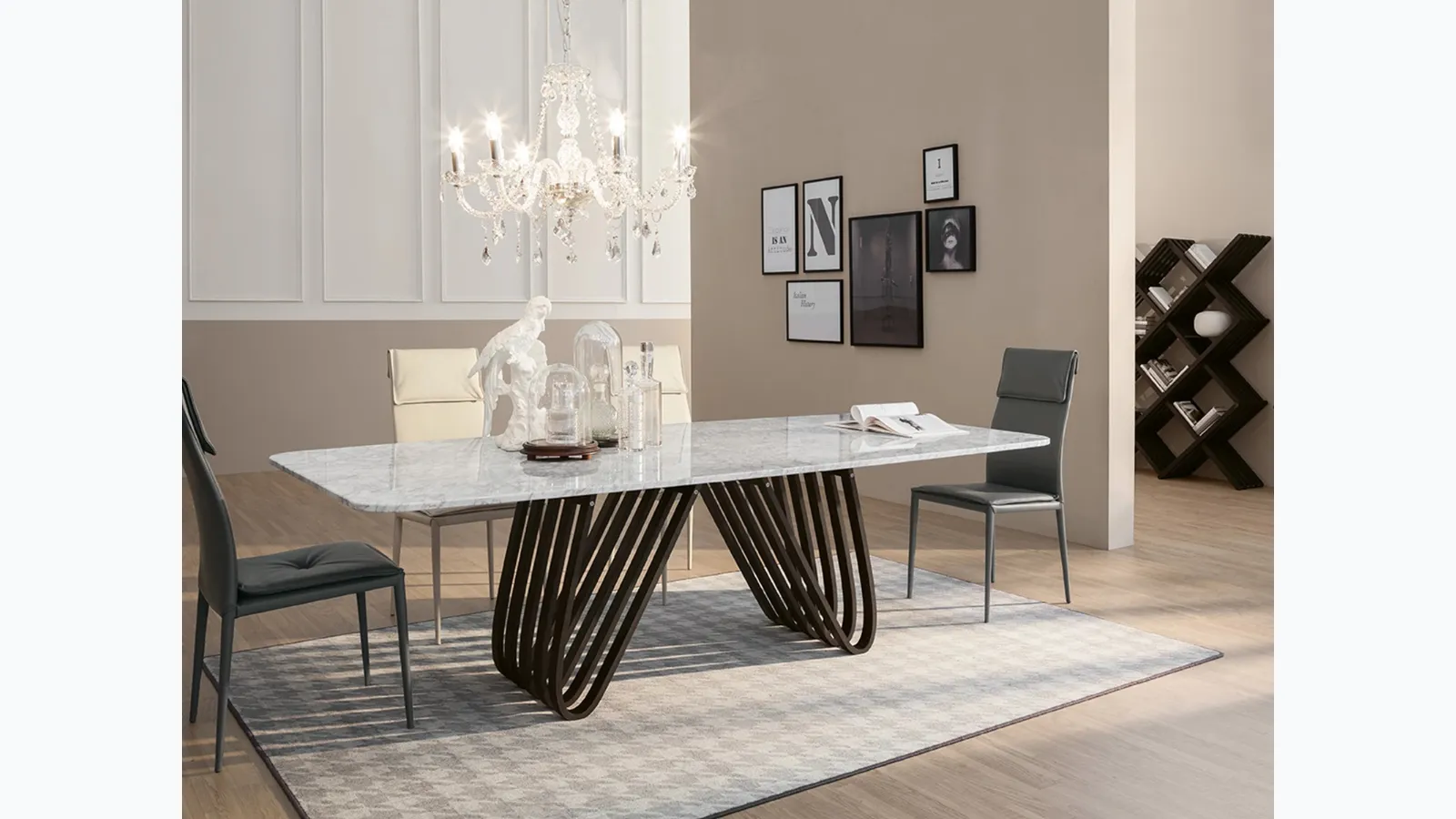 Marble Harp Table by Tonin Casa