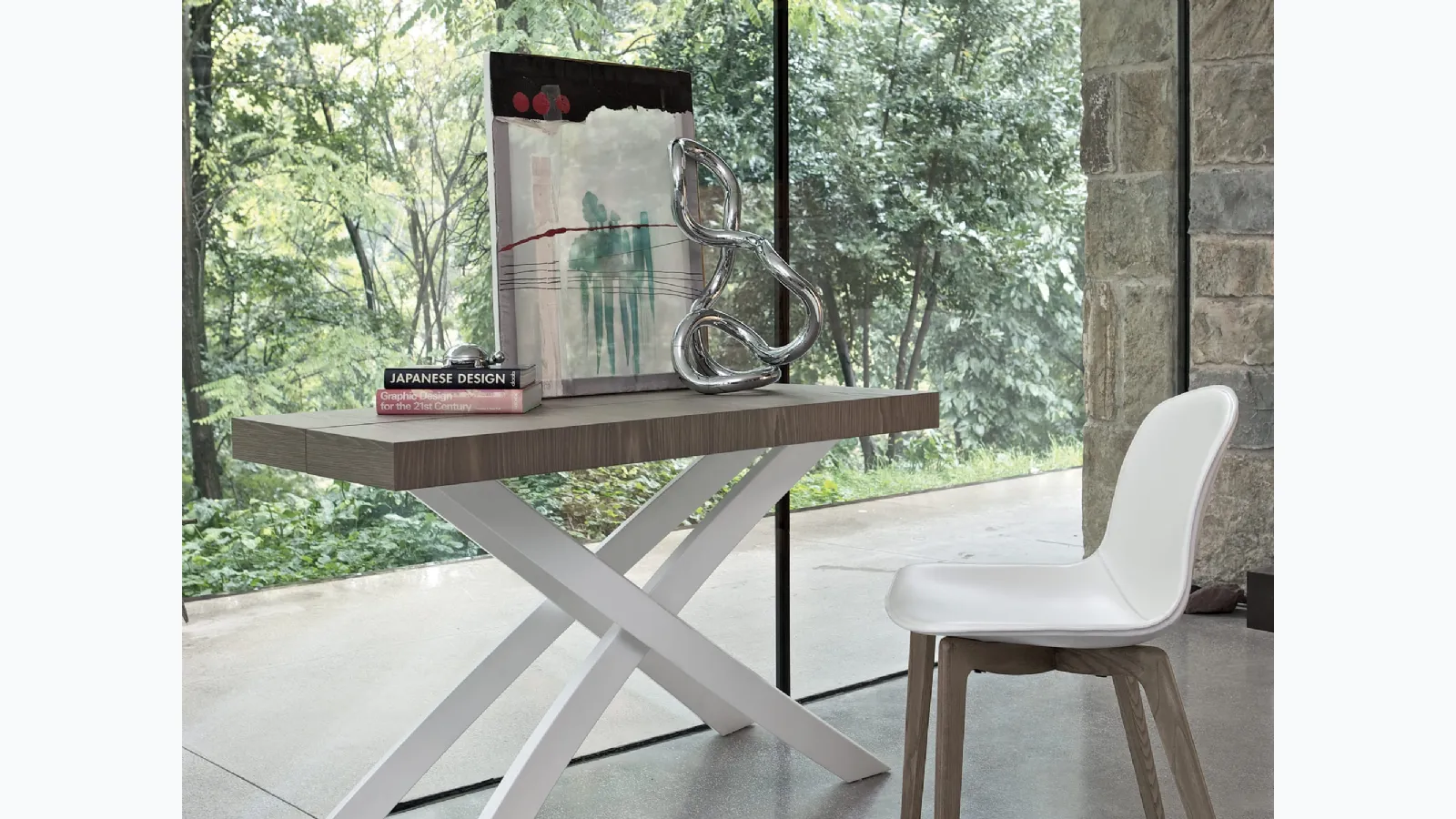 Artistico extendable console by Bontempi