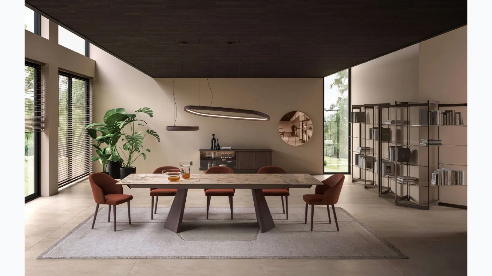 Extendable table Axel by Ozzio