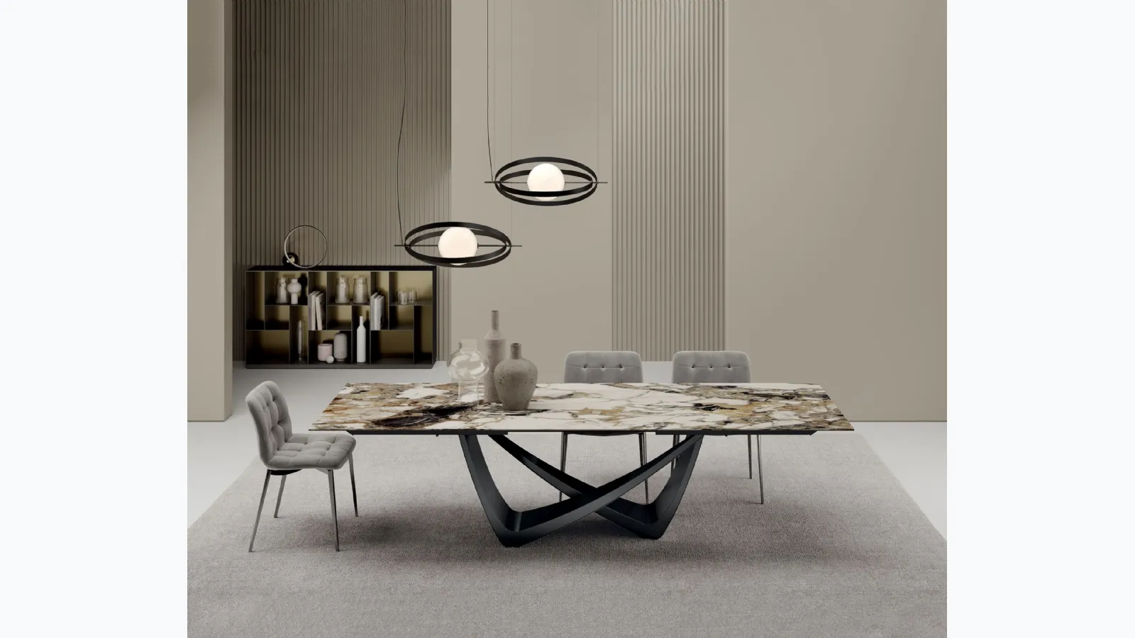 Extendable Bach table by Bontempi