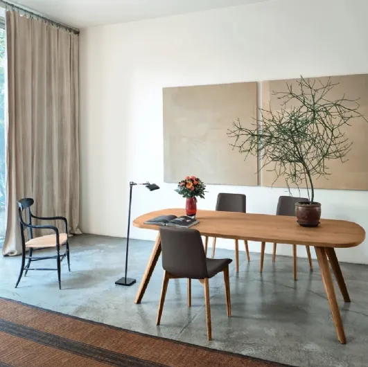 Walnut Bistro Table by Sangiacomo.