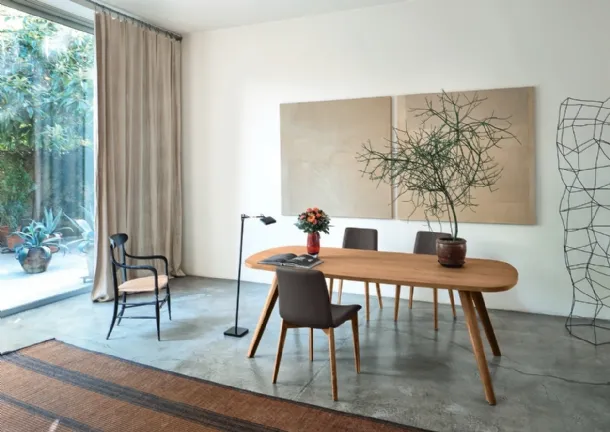 Walnut Bistro Table by Sangiacomo.