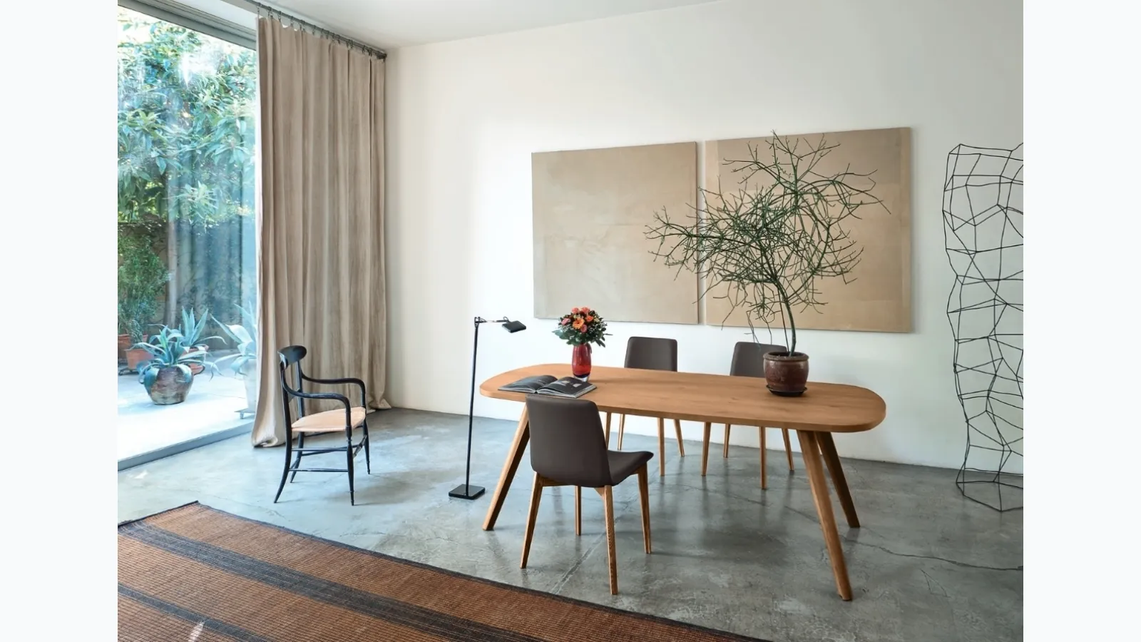 Walnut Bistro Table by Sangiacomo.