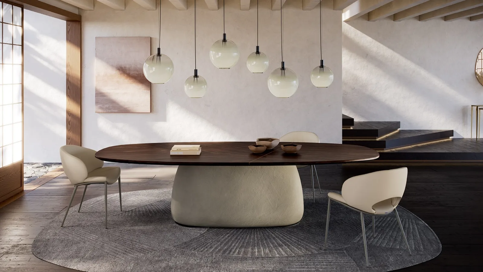 Botero Wood table by Cattelan Italia.