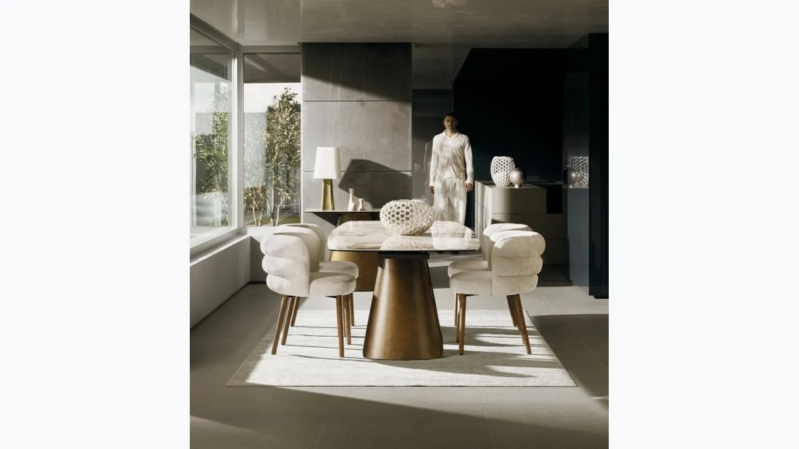 Extendable table Cile Patagonia by Bizzotto