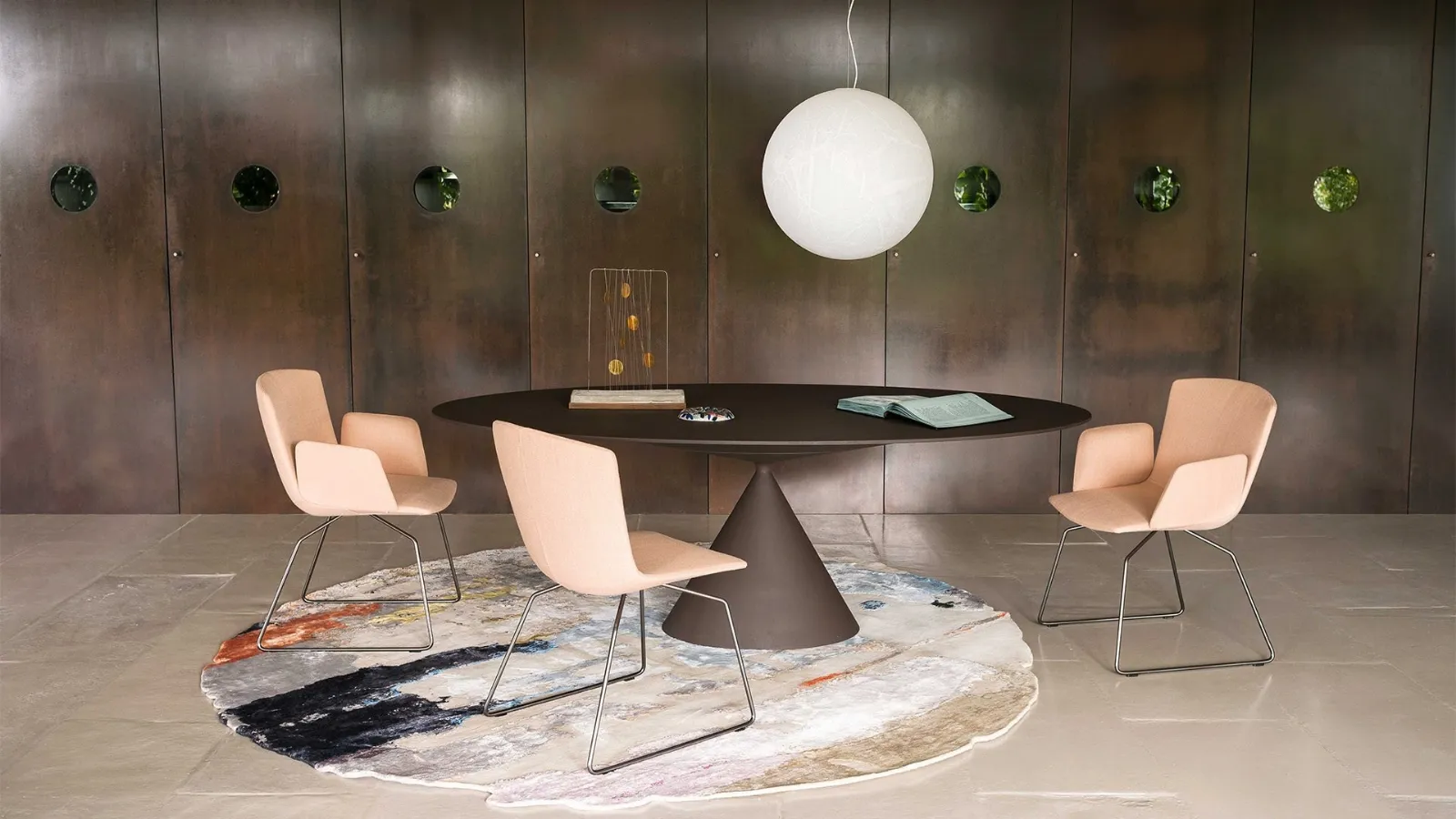 Clay Oval Table by Desalto