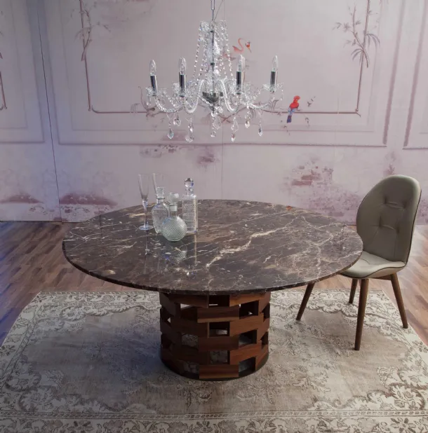 Round Colosseo table by Tonin Casa