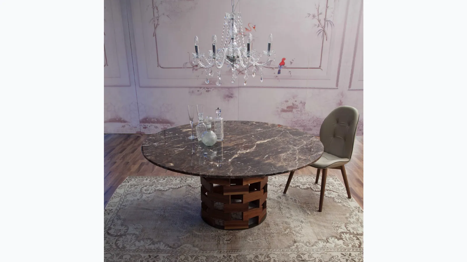 Round Colosseo table by Tonin Casa