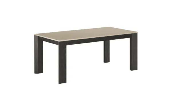 Extendable table Cosp Caranto with quartz top and solid wood structure by Veneta Cucine.
