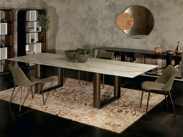 Cube extendable table by Tonin Casa