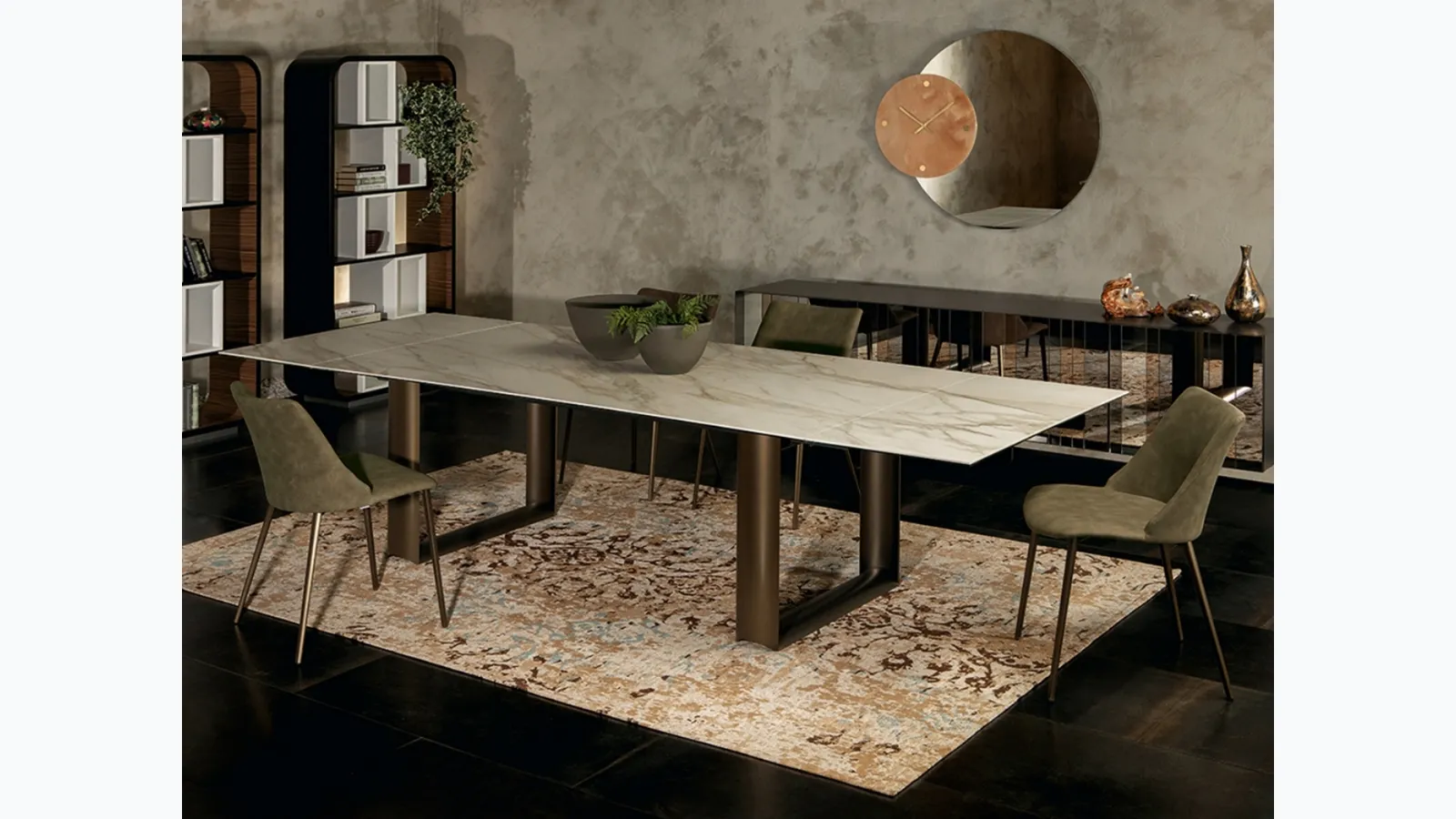 Cube extendable table by Tonin Casa