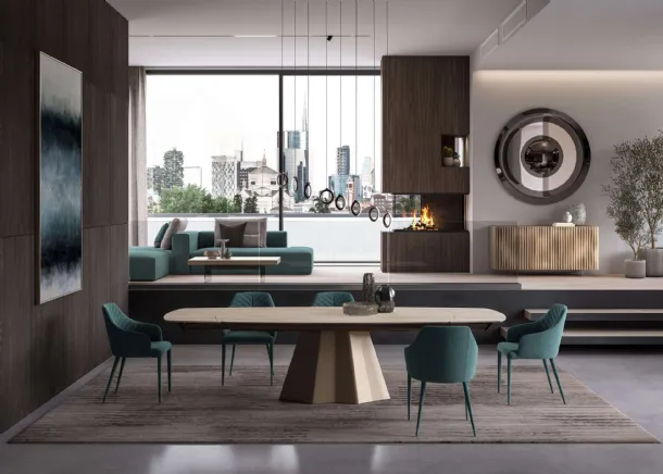 Extendable dining table Cupid by Ozzio