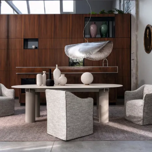 Daen 33 porcelain stoneware table by Gervasoni