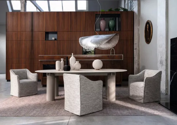 Daen 33 porcelain stoneware table by Gervasoni