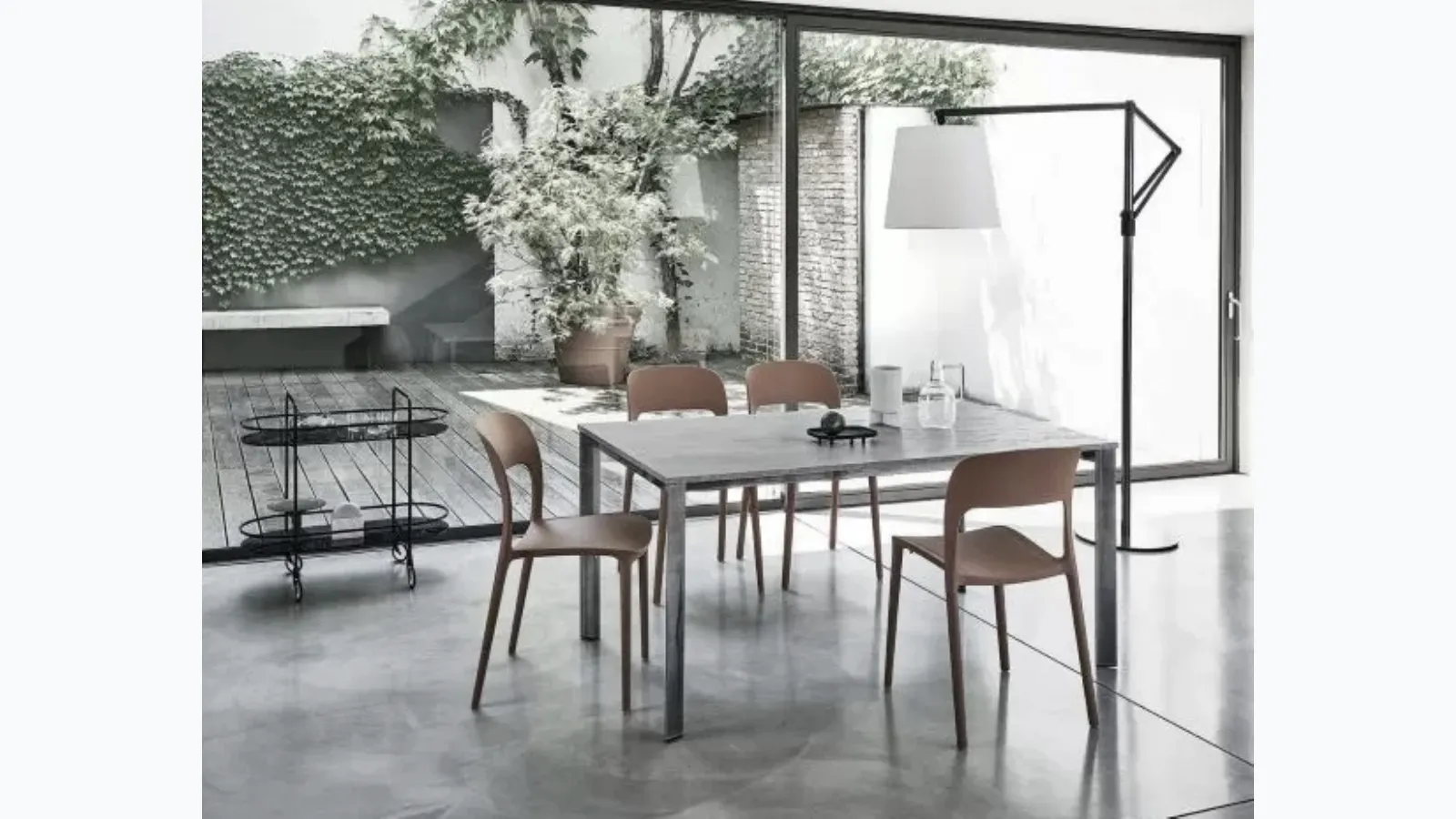 Dublin extendable table by Bontempi