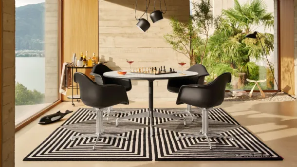 Eames Segmented Tables Dining round table by Vitra.