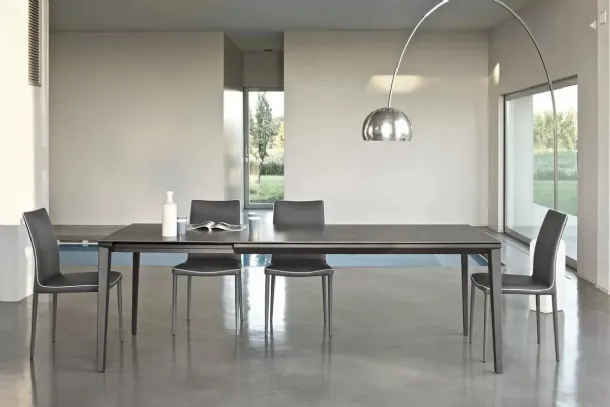 Extendable Echo table in SuperCeramica by Bontempi