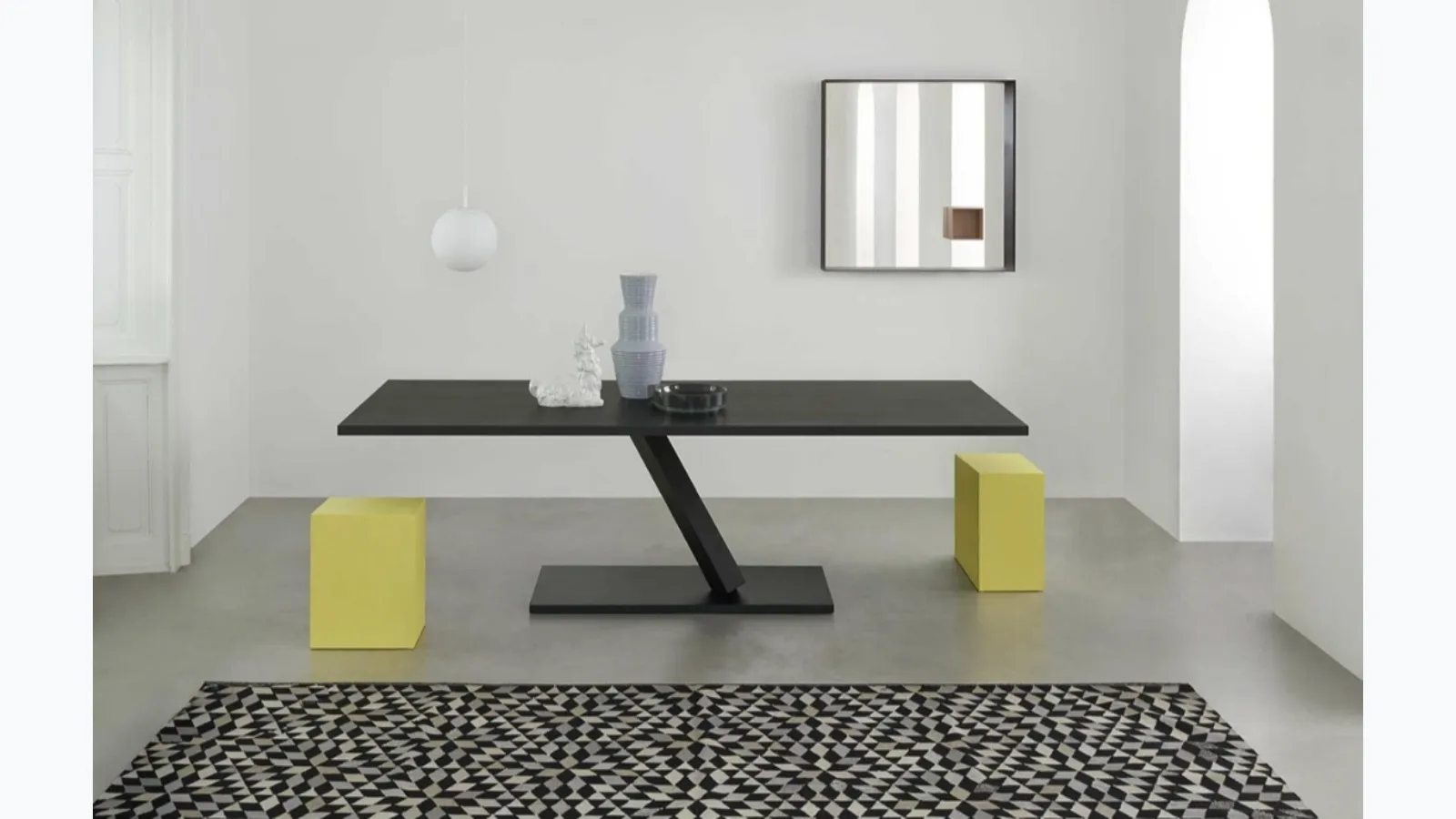 Element table in cement material by Desalto