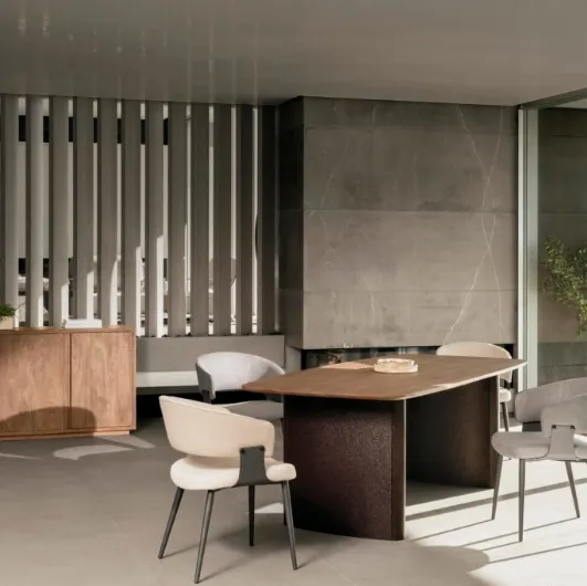 Elswick table in mango wood by Bizzotto