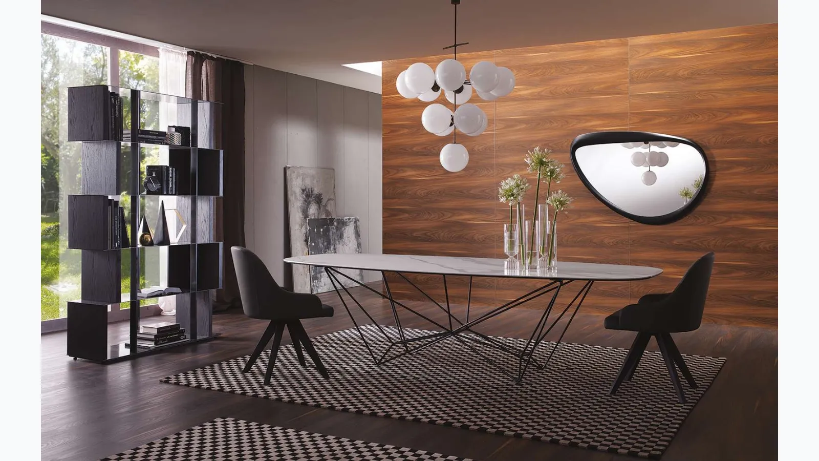 Fixed Fil8 Ceramic Table by Ozzio