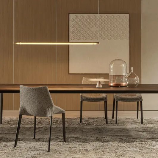 Filigree wooden table by Molteni & C