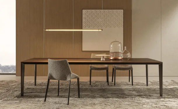 Filigree wooden table by Molteni & C