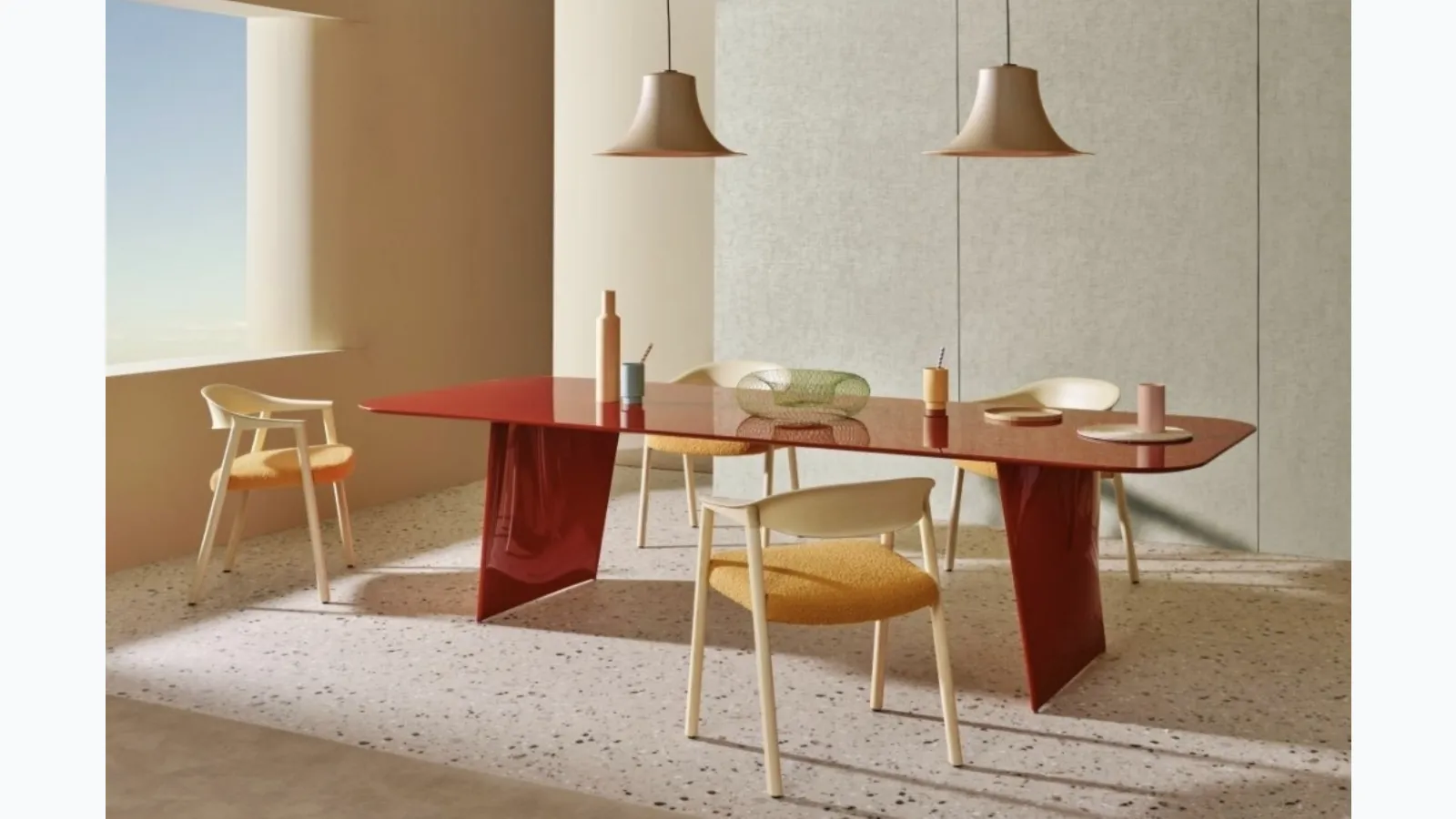 Frank table by Pedrali