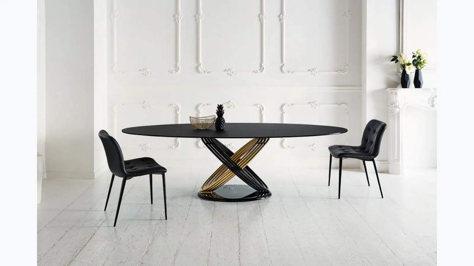 Bontempi's Fusion Glass Table.