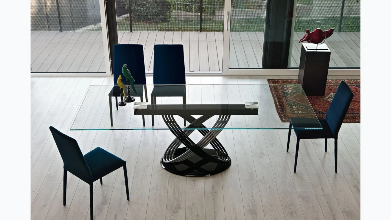 Bontempi's Fusion Glass Table