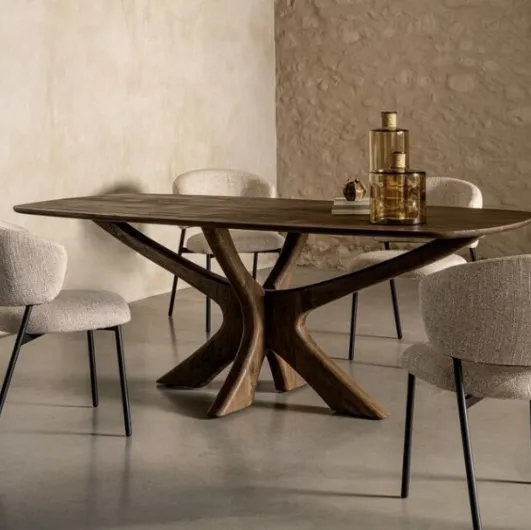Garcia wooden table by Bizzotto
