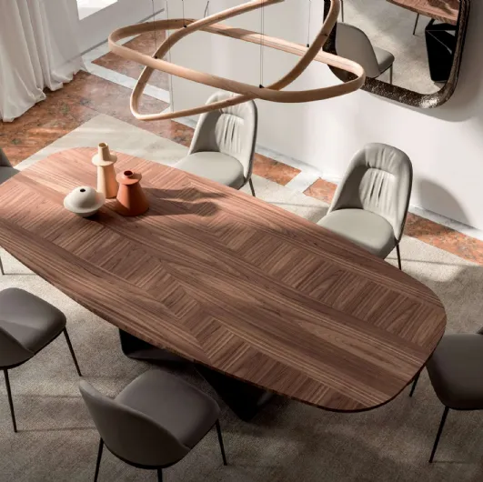Gem wooden table by Ozzio