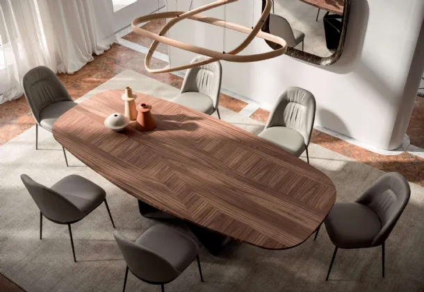 Gem wooden table by Ozzio