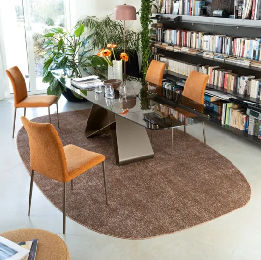 Gemini extendable dining table by Connubia