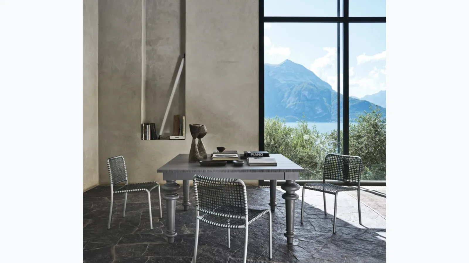 Gray 32 wooden table by Gervasoni.