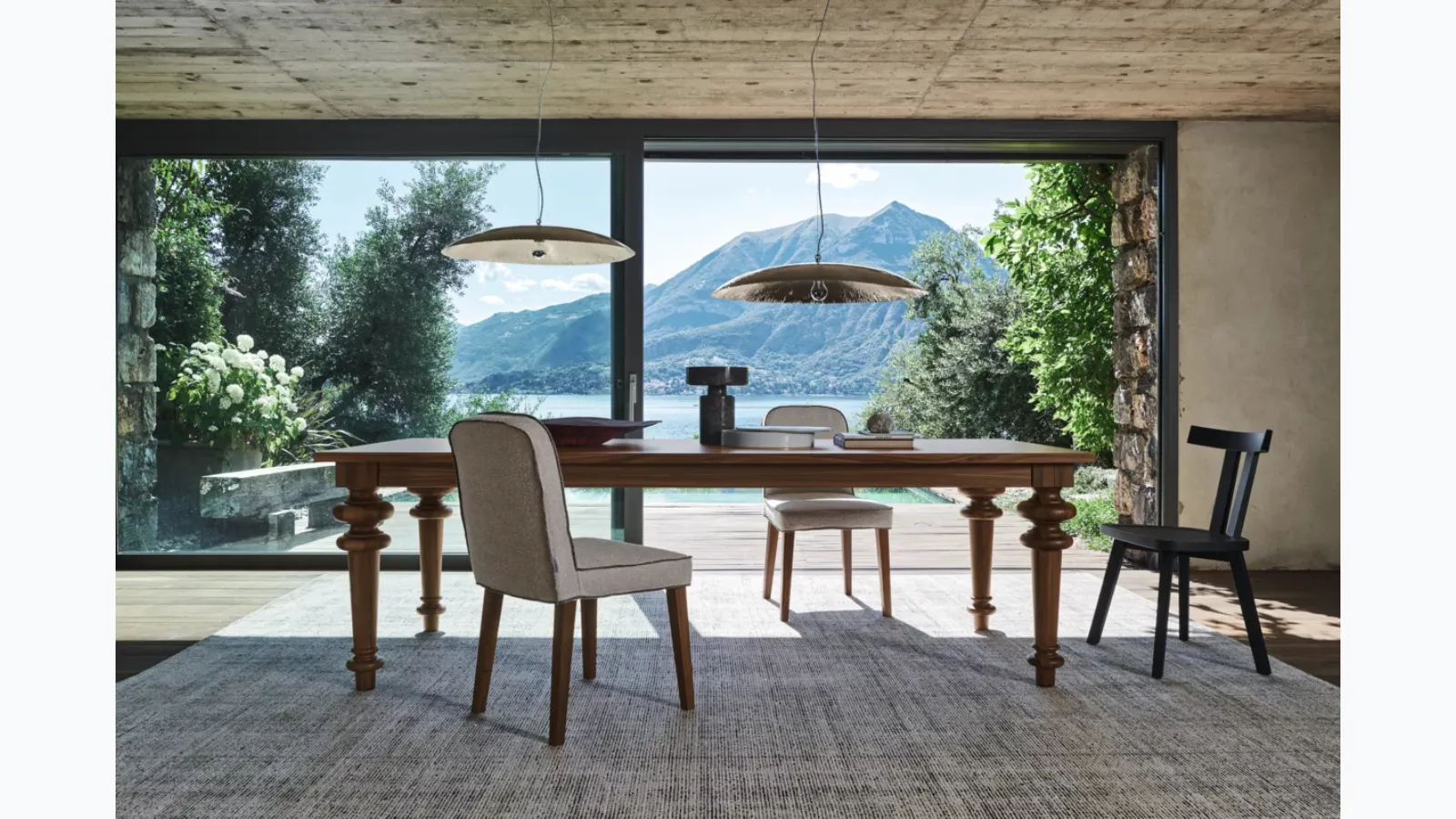 Gray 33 wooden table by Gervasoni.