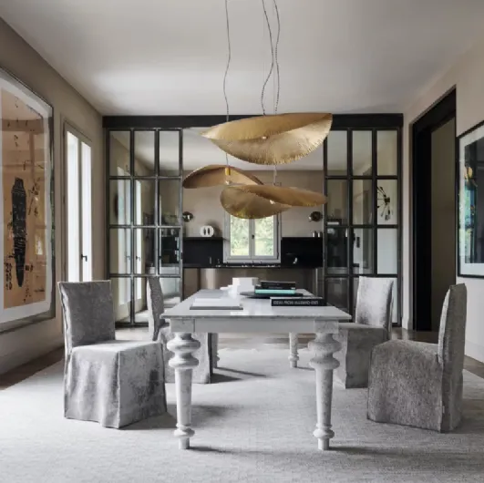 Gray 33 table in Gervasoni marble.