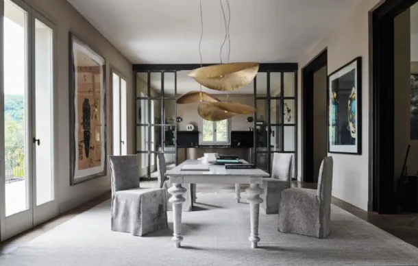 Gray 33 table in Gervasoni marble.