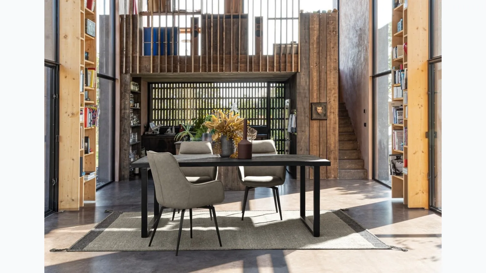 Hastings wooden table by Bizzotto.