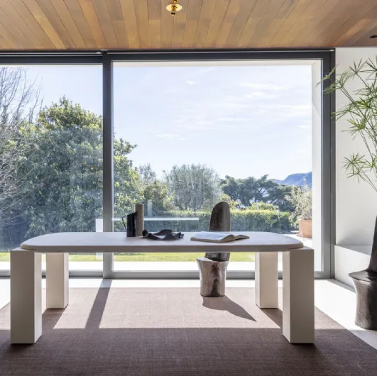 Hero Table with stone-effect finish by Mogg