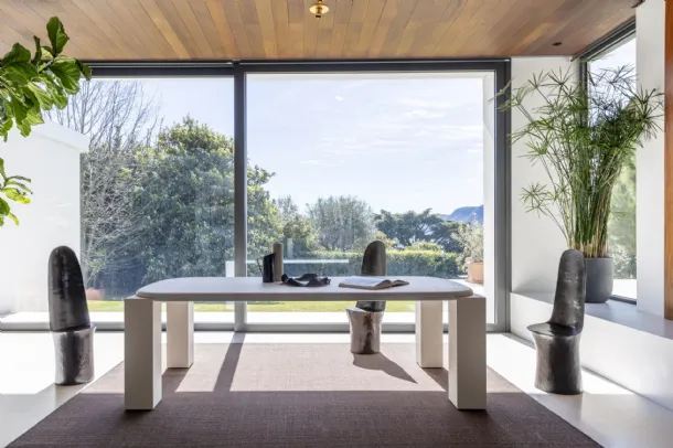Hero Table with stone-effect finish by Mogg