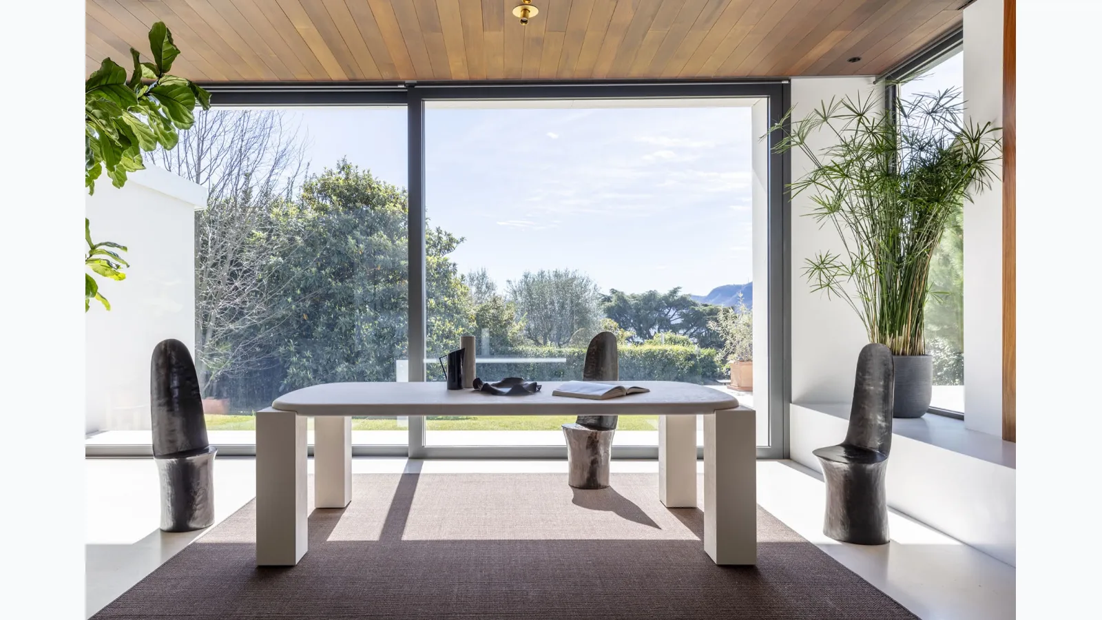 Hero Table with stone-effect finish by Mogg
