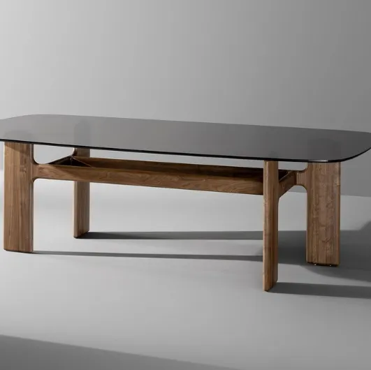 Hippos table with glass top by Bonaldo.