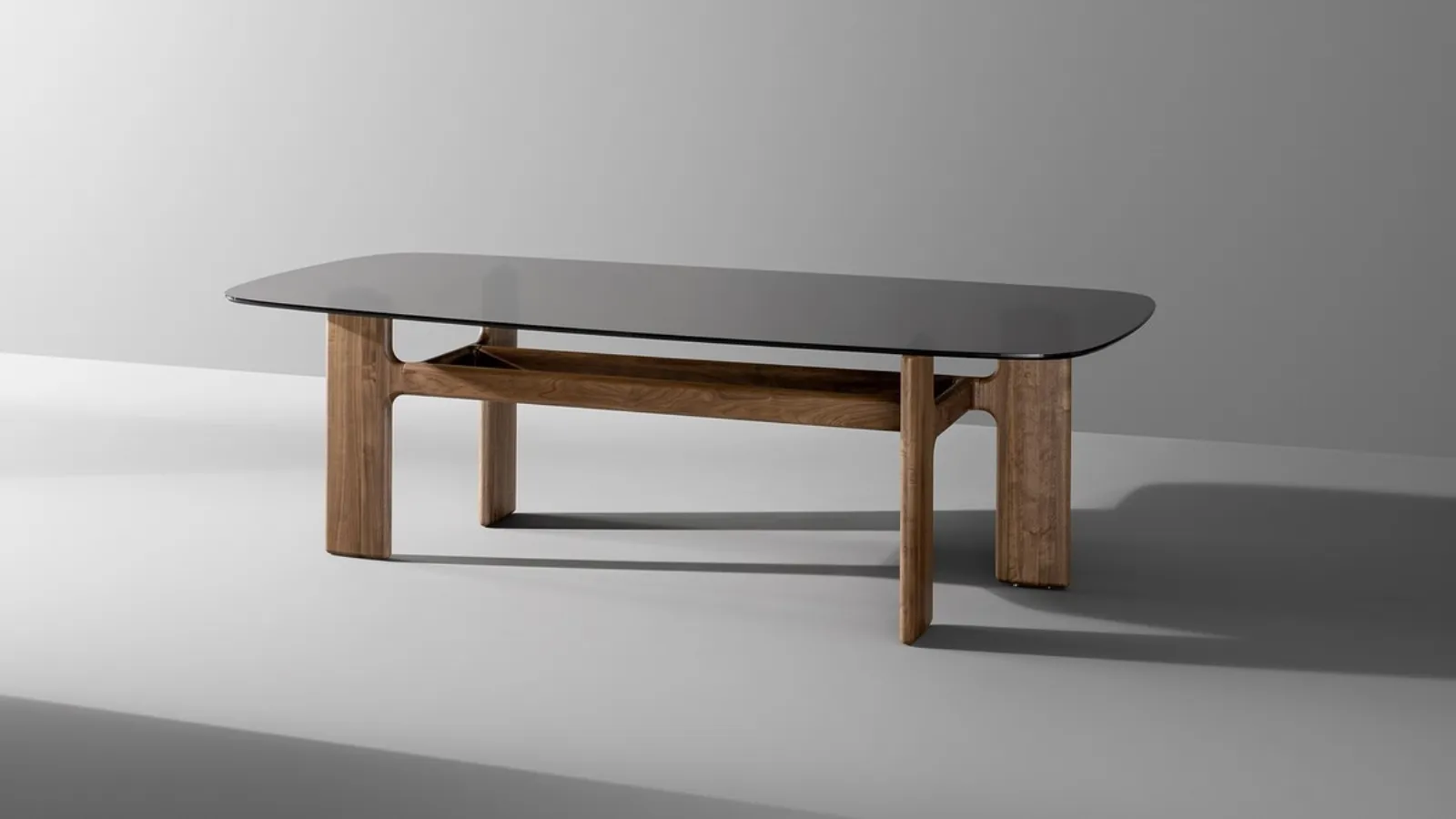 Hippos table with glass top by Bonaldo.